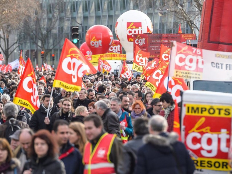 Débrayages tous azimuts en France avec 24 interpellations