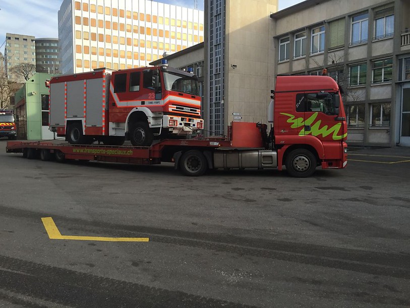 Un camion de pompier lausannois envoyé à Valparaiso