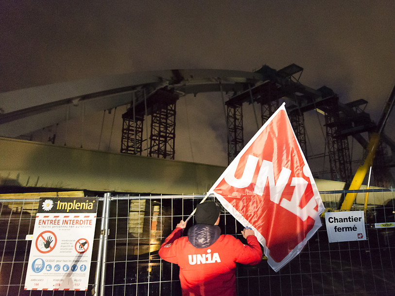 Chantier bloqué par Unia: solution négociée