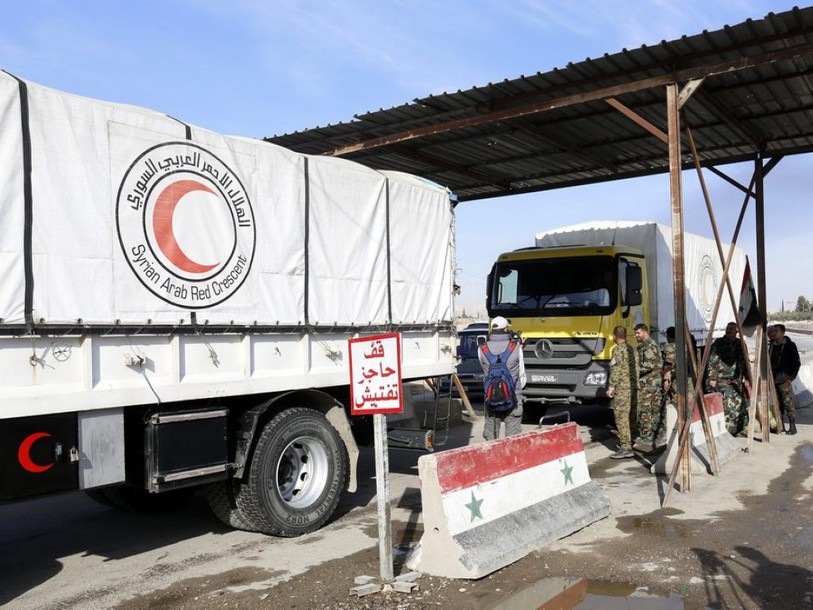 Syrie: 100 camions d'aide humanitaire vers les villes assiégées
