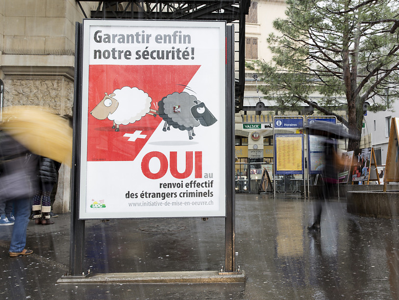 Sondage SSR: sort incertain du texte sur le renvoi des étrangers