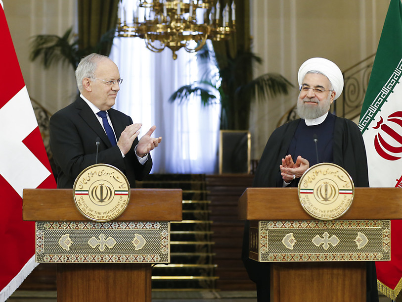 Johann Schneider-Ammann rencontre le président iranien Rohani