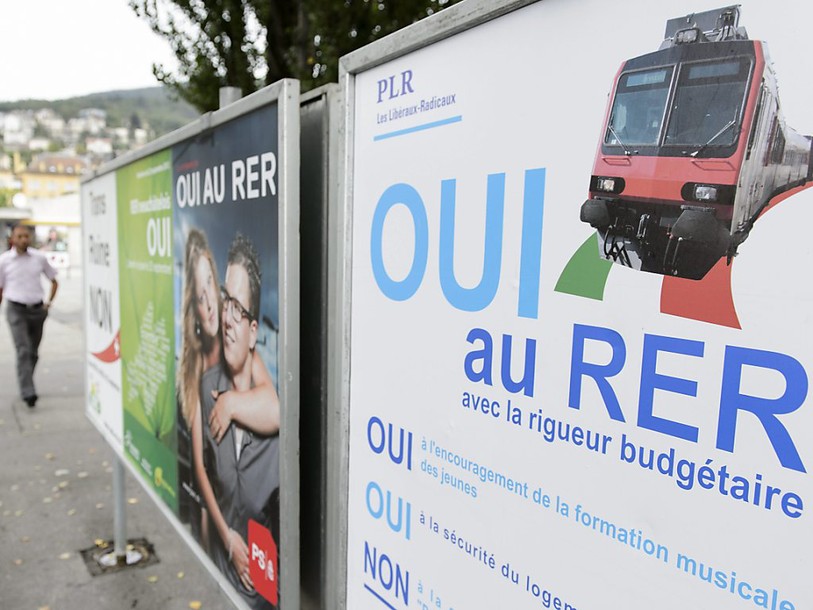 Les Neuchâtelois plébiscitent le nouveau projet de RER
