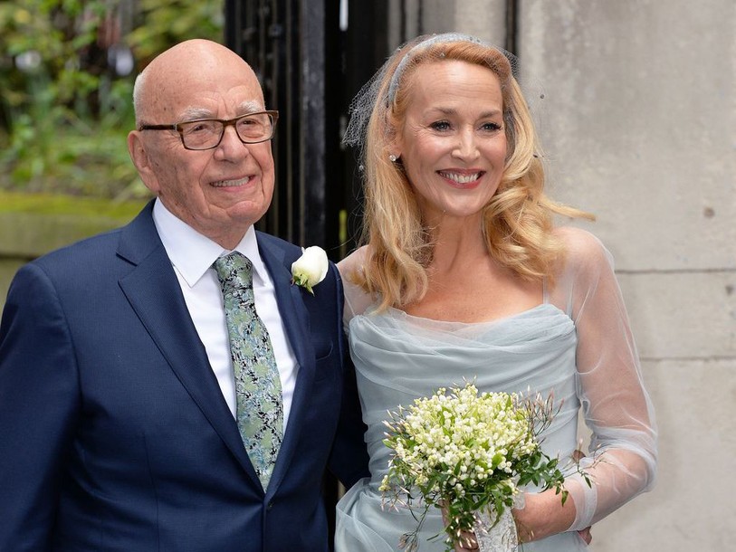 Rupert Murdoch et Jerry Hall célèbrent leur mariage à l'église