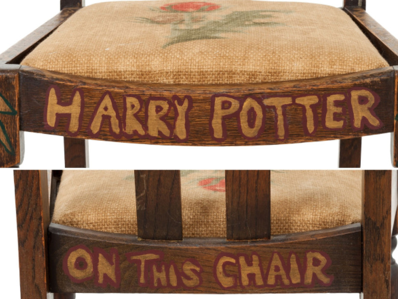 Chaise de J.K. Rowling utilisée pour écrire Harry Potter à vendre
