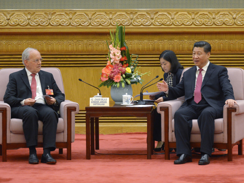 Début de la visite de trois jours de Schneider-Ammann en Chine