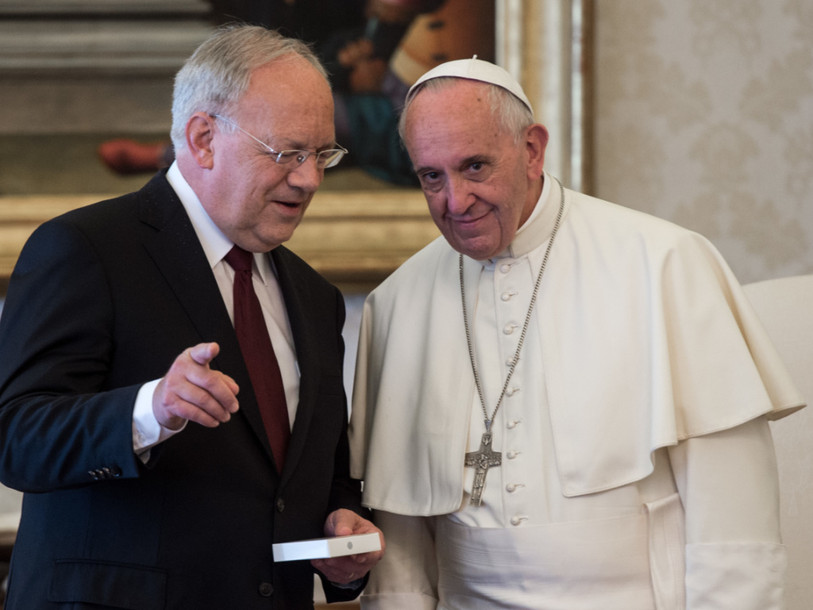 Johann Schneider-Ammann reçu par le pape François