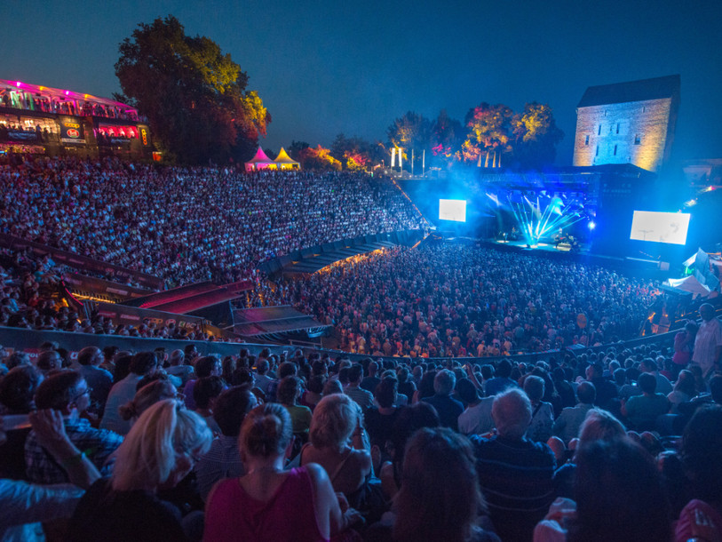 Eicher, Baker et Parmelin pour la fête nationale au Rock Oz'Arènes