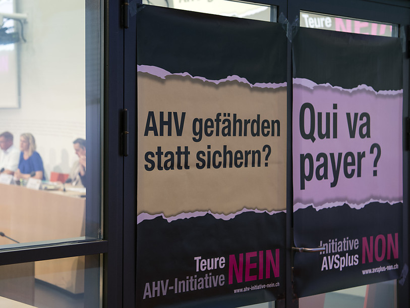 Pour la droite, l'initiative AVSplus est contre-productive