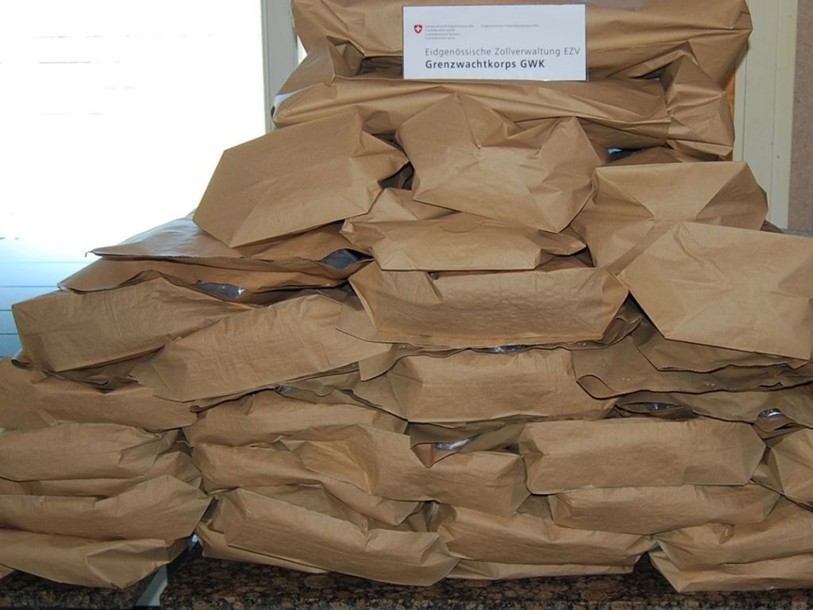 Saisie de plus de 50 kg de marijuana près de Mumpf (AG)