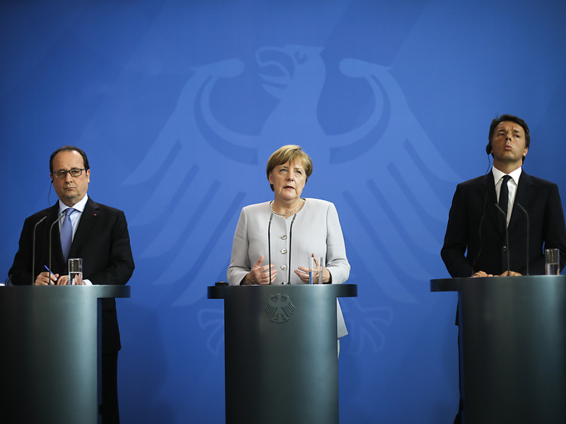 Mini-sommet Merkel-Hollande-Renzi pour relancer l'Europe
