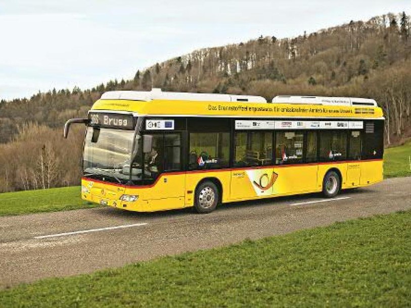 CarPostal boucle le projet de bus à pile à combustible à Brugg (AG)