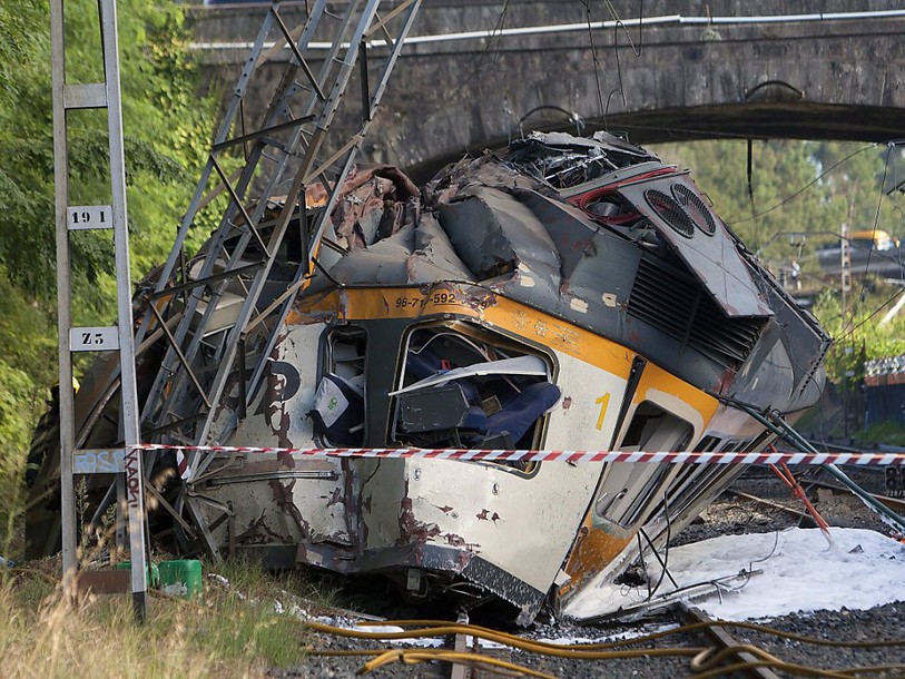Déraillement en Galice: 4 morts et 47 blessés