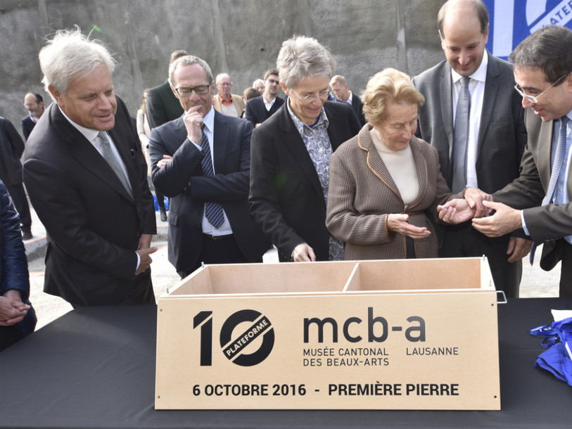 Une première pierre symbolique pour le musée vaudois des Beaux-Arts