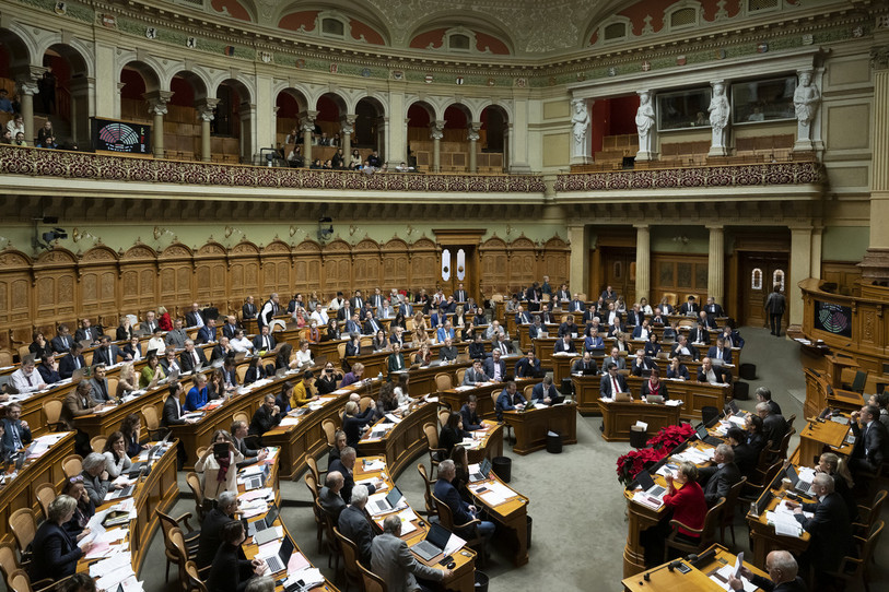 A Berne, le Conseil national comme le Conseil des Etats seront renouvelés en octobre (photo : KEYSTONE / ANTHONY ANEX).