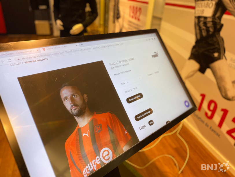 C'est sur cette borne électronique que les clients pourront passer commande dans le showroom.