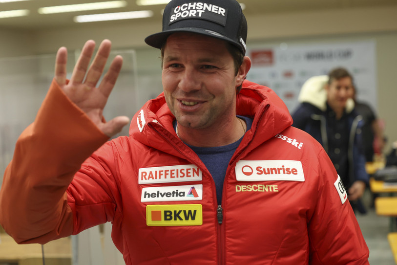 Beat Feuz va faire ses adieux au public suisse ce week-end à Wengen (photo : AP/Alessandro Trovati).