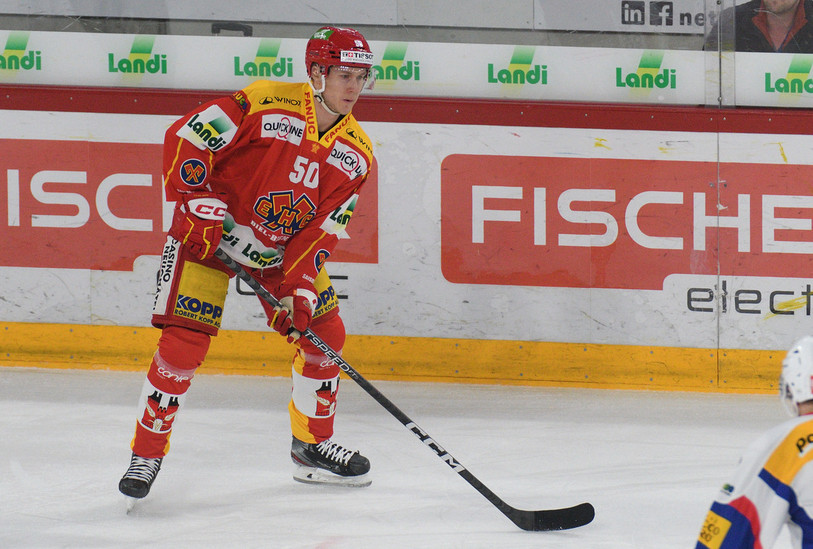 Viktor Lööv sera absent des patinoires suite à une sérieuse blessure. (photo archives : Georges Henz).