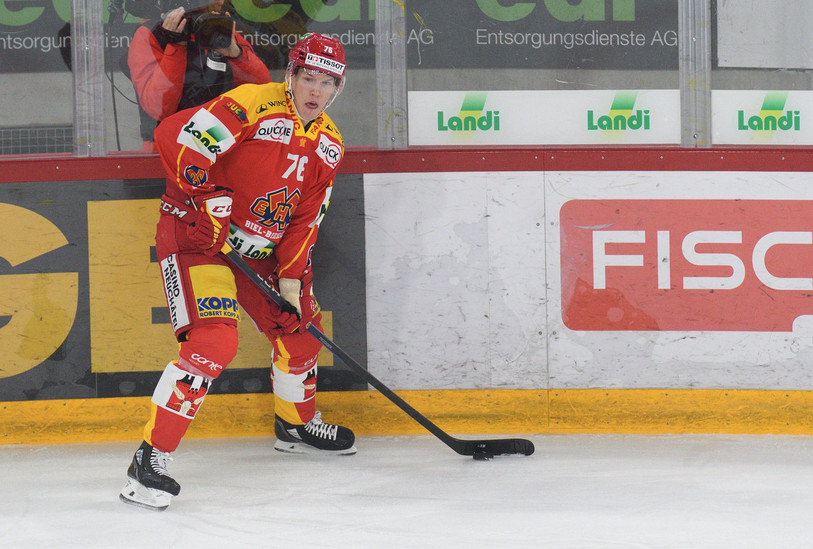 Jere Sallinen se plaît au HC Bienne. (Photo : archives Georges Henz)