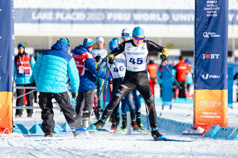 Maxime Béguin se défend bien à Lake Placid. (Photo Giron jurassien/Lucien Marti)