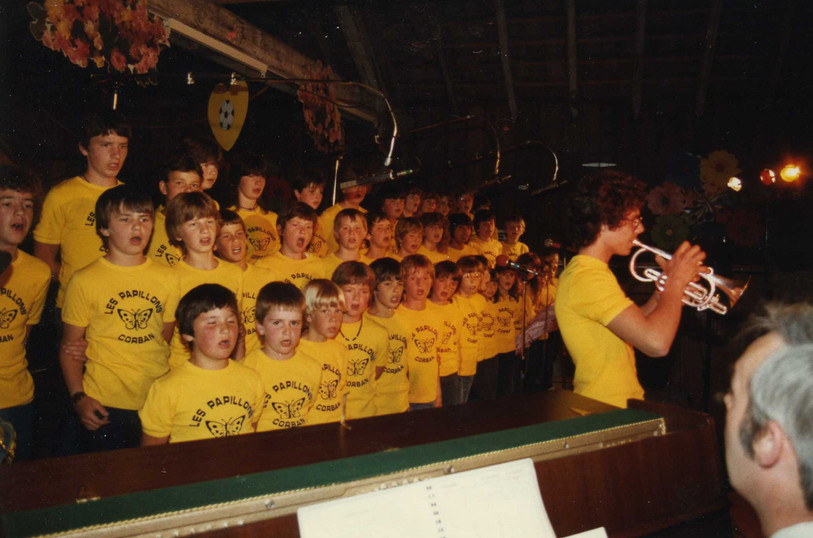 Les Papillons en concert en 1985 (photo : archives, Thierry Koller).