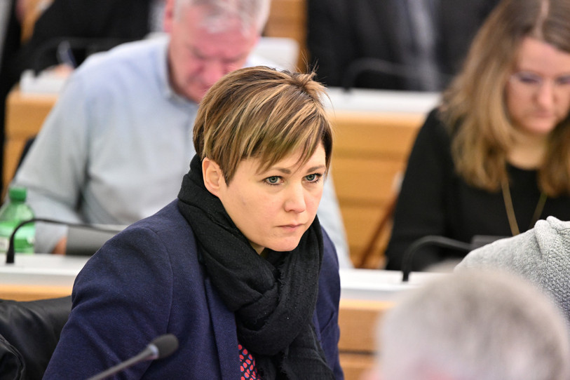 La députée socialiste Pauline Christ Hostettler a déposé sa démission ce mardi. (Photo : Georges Henz).