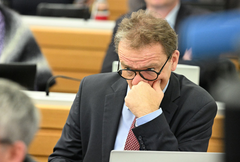 Le député UDC Romain Schaer était partiellement satisfait après l'adoption d'une moitié de sa motion. (Photo : Georges Henz).