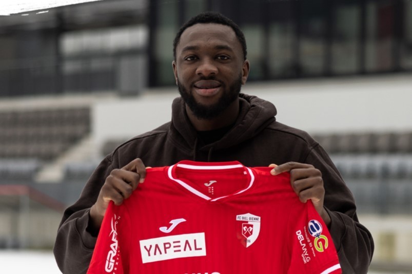 Charly Keita est le 5e nouveau visage du FC Bienne cet hiver (photo : FC Bienne).