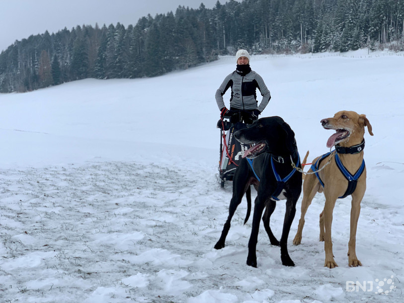 Séverine Boillat s'entraîne sur son terrain de jeu favori, chez elle, dans les Franches-Montagnes.