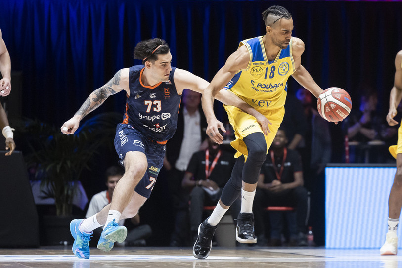 L'ancien joueur de NBA, Thabo Sefolosha, a une nouvelle fois montré la voie à son équipe mardi soir face à Union Neuchâtel. (Photo : KEYSTONE/Cyril Zingaro)