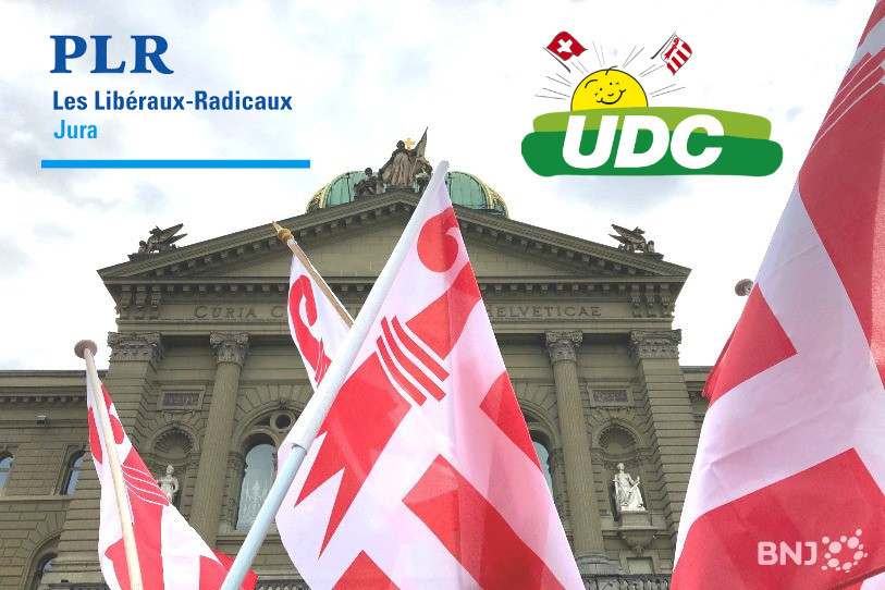Une alliance entre l'UDC Jura et le PLRJ sera un des enjeux des prochaines élections fédérales cet automne dans le Jura.