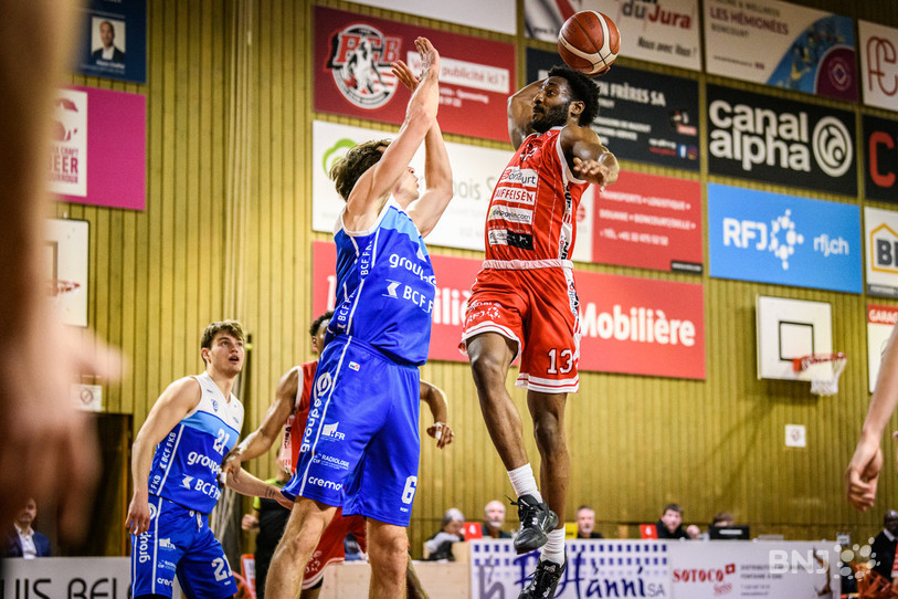 Andre Jones a bien tenté de surpasser Fribourg, sans succès (photo : Stéphane Bée).