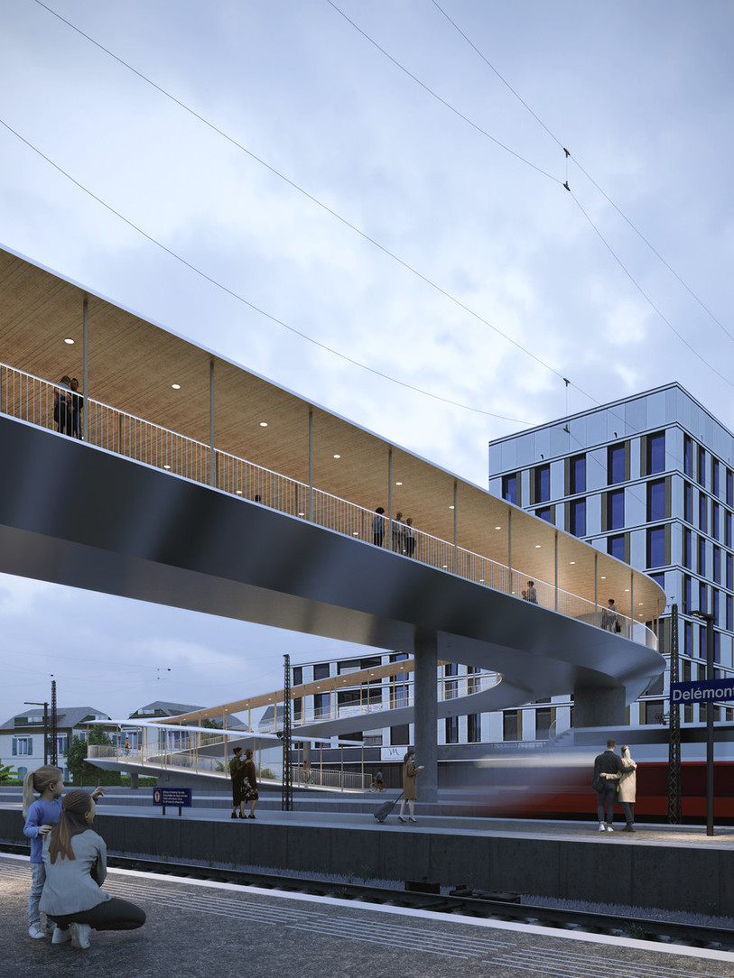 La passerelle « L’Echappée ».