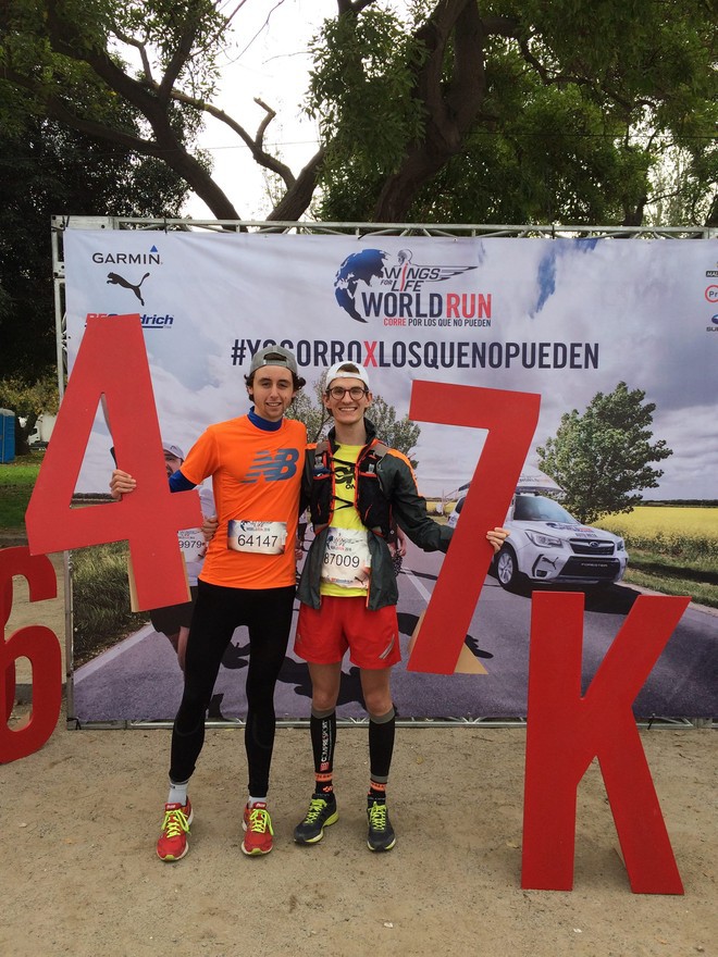 Charlie Hofmann et son acolyte à la fin de la course