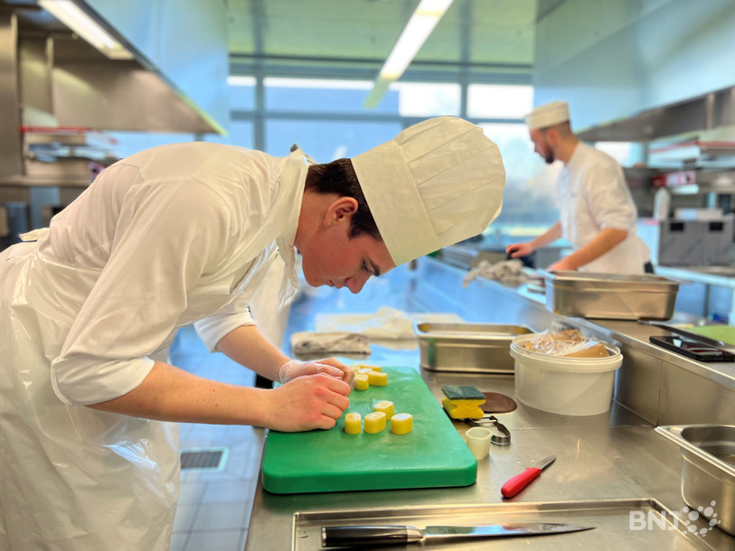 François Goretta a décroché ce mercredi le 1er prix des apprentis cuisiniers de 3e année.