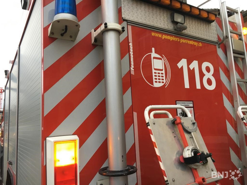 Plusieurs pompiers du SIS Mont-Terri ont été mobilisés ce vendredi matin à Courgenay. (Photo : illustration)