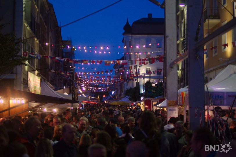 Les rues du Locle dans l'ambiance des promos en 2016 (photo: archives)