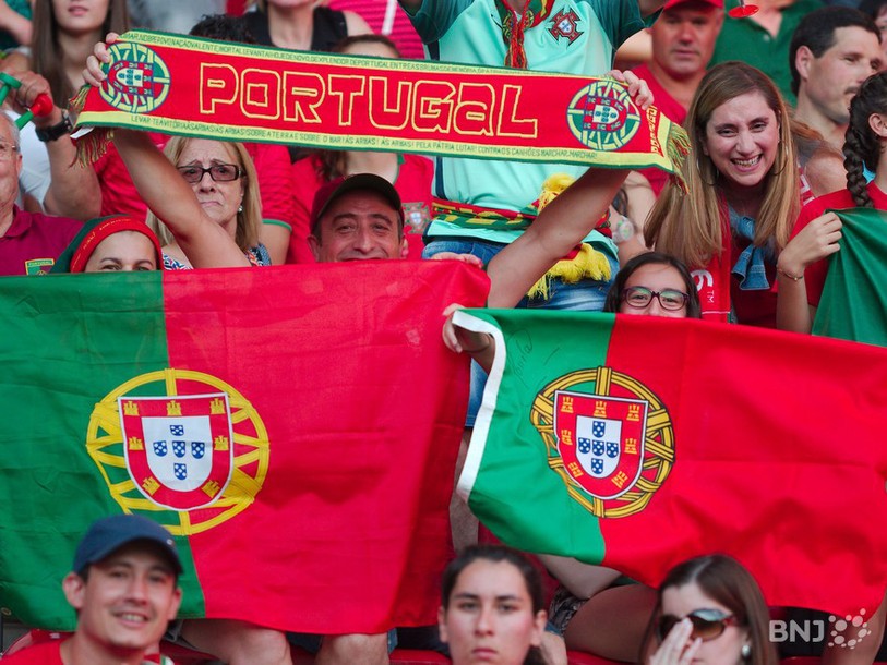 C'était la fête dimanche soir à la Maladière à Neuchâtel après la victoire du Portugal.