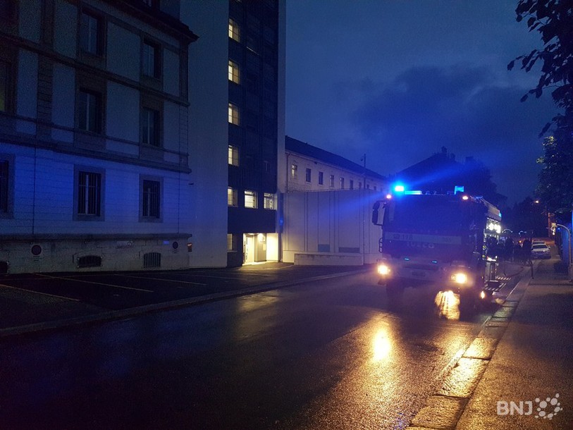 Incendie à la prison de La Chaux-de-Fonds.