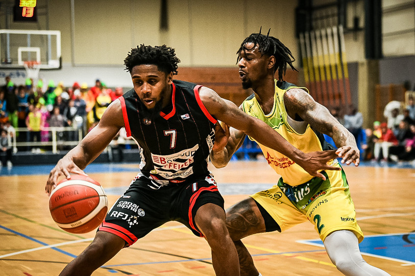 Marvin Nesbitt à inscrit 19 points lors de la défaite du BC Boncourt à Monthey. (Photo: Stéphane Bée)