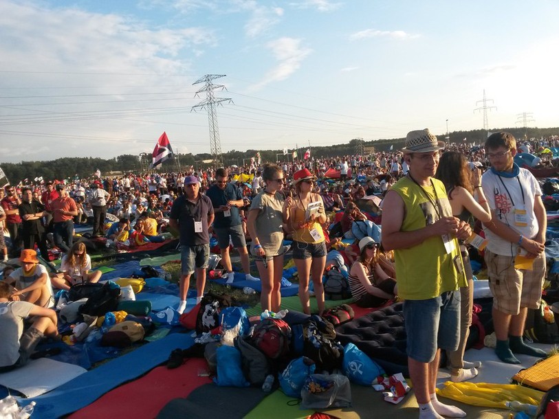 Les jeunes de la région ont répondu à l'appel du Pape (photo: Noël Pedreira)