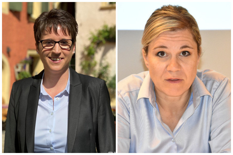 Virginie Heyer et Silvia Steidle sont candidats aux élections fédérales d'automne 2023. (Photos : archives).
