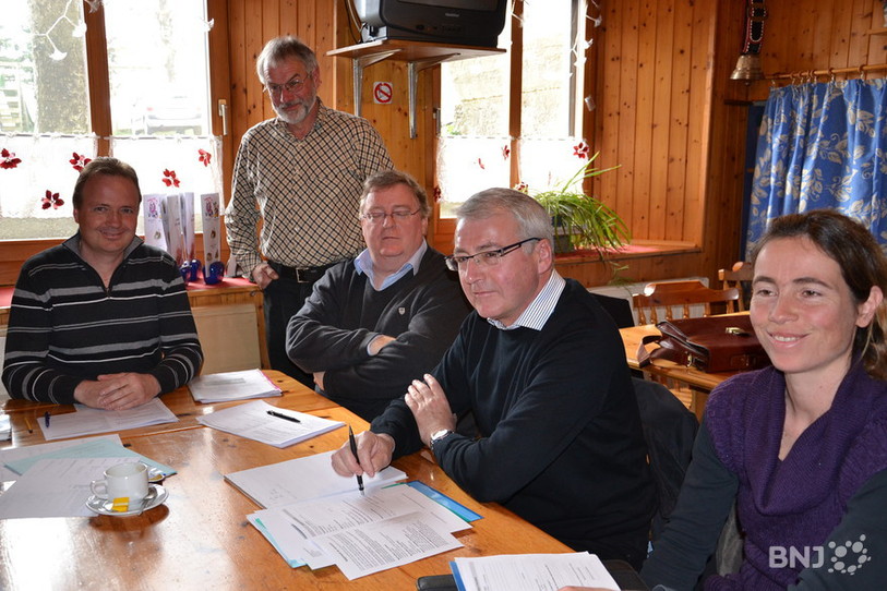 Une partie des membres du comité et du jury du concours du « Pâturage boisé de l'année » 2012