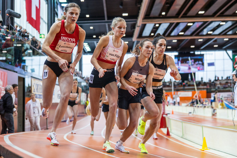 Joceline Wind, ici lors des derniers championnats de Suisse en salle, s'est frayée un chemin pour rallier Istanbul. (KEYSTONE/ATHLETIX.CH/Ulf Schiller)