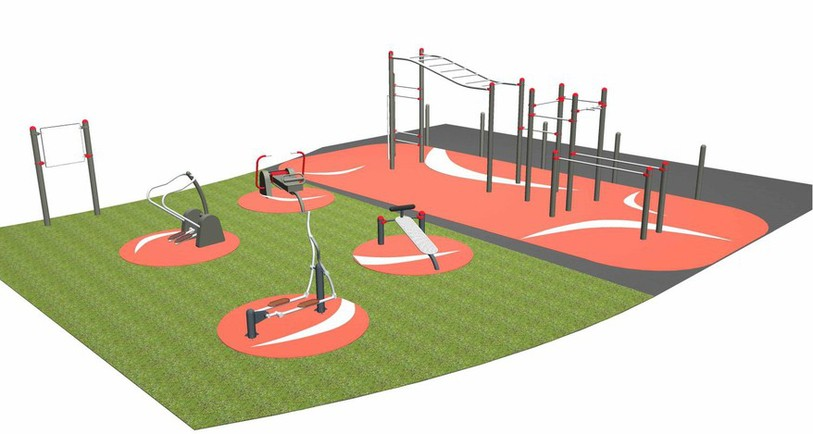 Le parc d'entraînement en plein air devrait s'étendre sur une surface de 200 m2