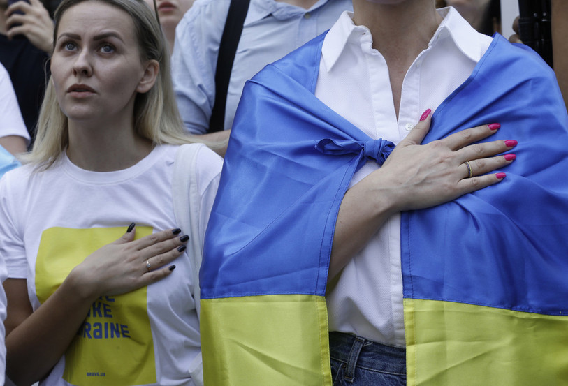 Le 24 février représente une date émotionnellement très chargée pour le peuple ukrainien. (Photo : KEYSTONE / EPA / Narong Sangnak).