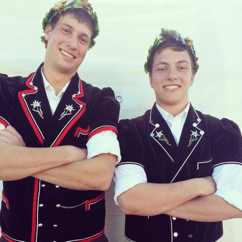 Maël Staub de Sonceboz (à gauche) et Lukas Renfer de Corgémont. Photo : page Facebook de Lukas Renfer.