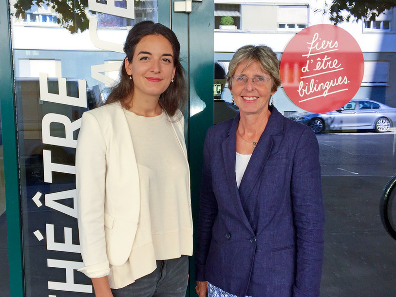 Maurane Riesen, présidente du CJB et Pierrette Berger-Hirschi, présidente du CAF (de gauche à droite)