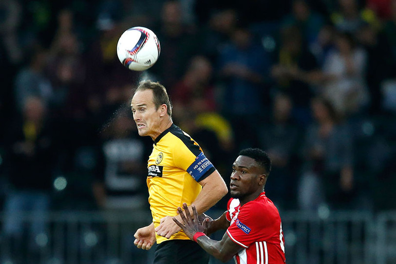 Le défenseur neuchâtelois Steve Von Bergen et les Young Boys se sont inclinés face aux Grecs de l'Olympiakos (photo : www.bscyb.ch)