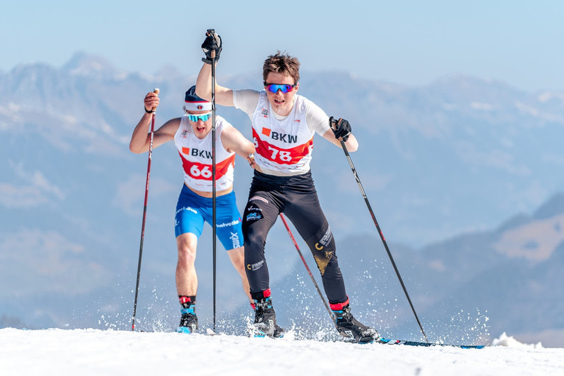 Belle performance de Maxime Béguin à Sedrun. (Photo Manuel Lusti)